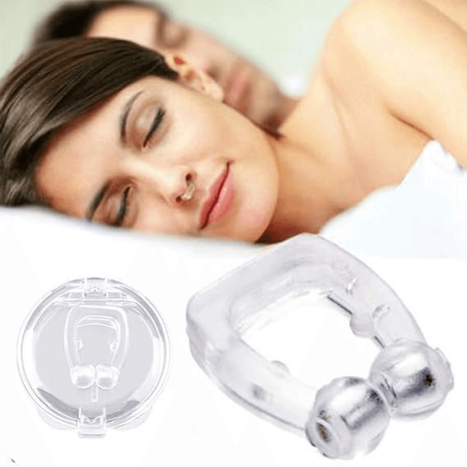 Clip Nasal Anti-Ronflement en Silicone - Lunaro